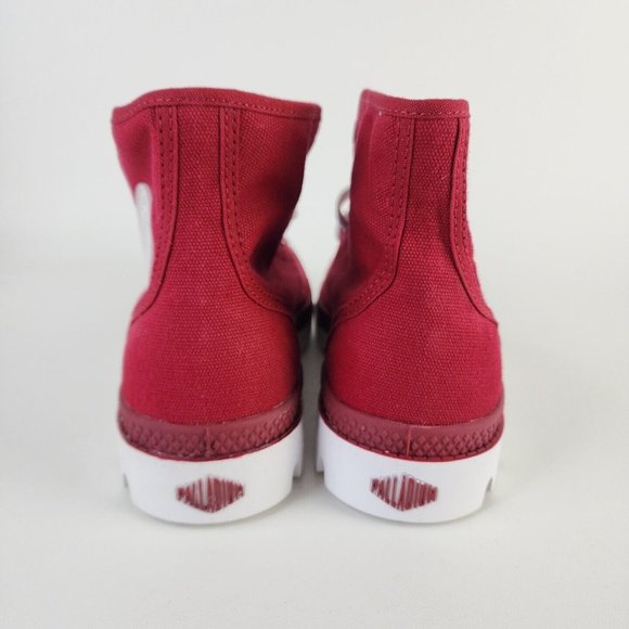 Palladium Blanc Hi Vapor Rio Red Hiking Canva - Picture 6 of 12